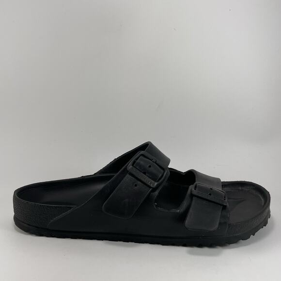 Birkenstock Arizona EVA Slide Sandals Mens Size 42 US Size 9-9.5 Black Rubber - Picture 1 of 9